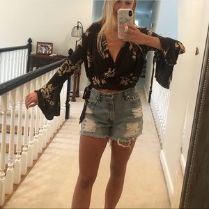 Free people long sleeve shirt